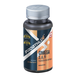 Proathlix Omega 3,6,9 Flaxseed Oil Softgels (60 Capsules) 